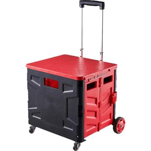 Trunk Storage Box Folding Shopping Cart Trolley Cart Luggage Trolley Home Luggage Trolley Supermarket Luggage travelstroller