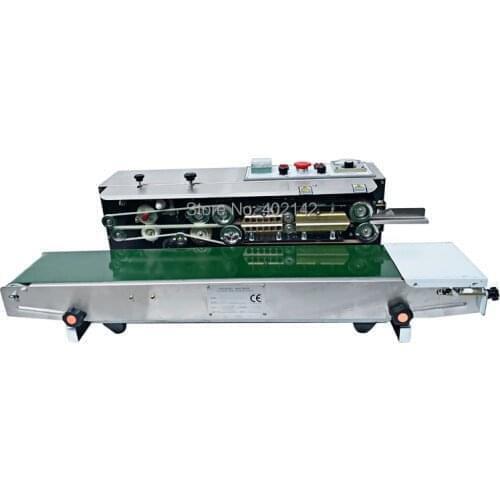 Free shipping, Newest FRD-1000 Automatic solic ink Plastic Bag sealing machine+ black color date printing+100% warranty