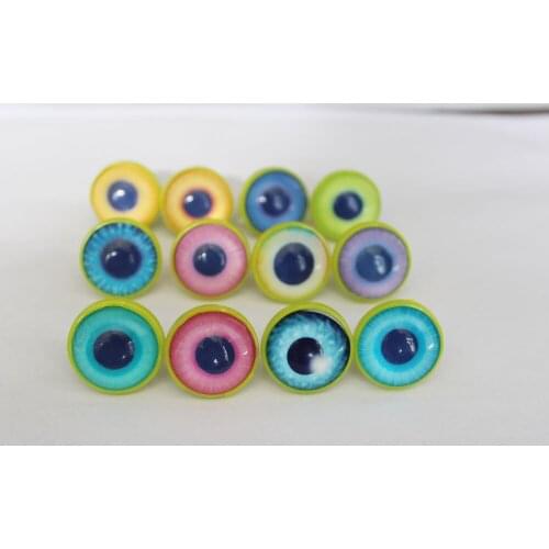 100pcs handmade 14mm 17mm 22mm glass safety toy eyes with soft washer for doll Crochet wool doll BJD--style option