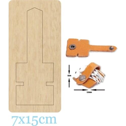 Key Ring Customized Leather Wood Dies For DIY Leather Cloth Paper Craft Fit Common Die Cutting Machines on the Market 2020 New