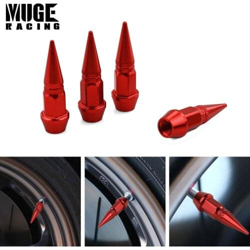 4Pcs Car Spike Bolt-in Tire Valves Universal Motorcycle Auto Bicycle Dustproof Tire Wheel Tyre Stem Valve Air Caps QRF017