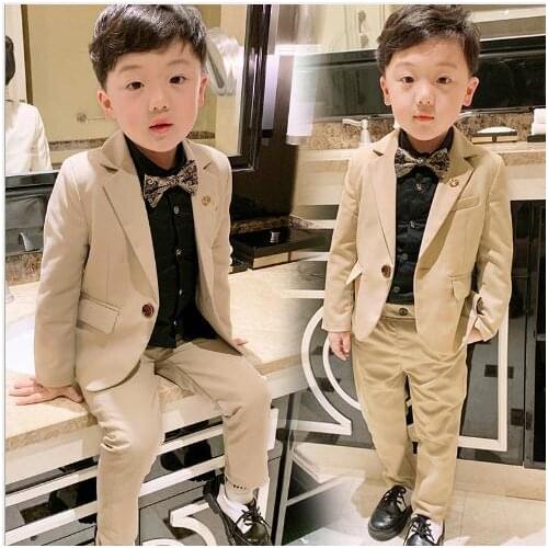 Suit for Boy Costume Enfant Garcon Marriage Boys Suits for Weddings Costume Marriage Disfraz Infantil jacket and pant 2pcs sets