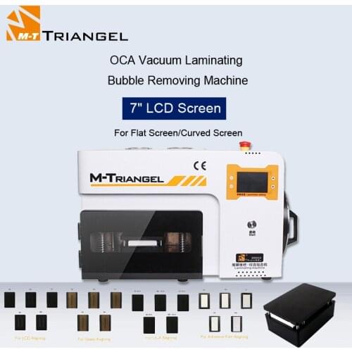 M-Triangel LCD OCA Laminating Machine Bubble Remove Machine For 7" Flat/Curved Screen For Iphone/Samsung S6 S7 S8 S9 Edge Plus