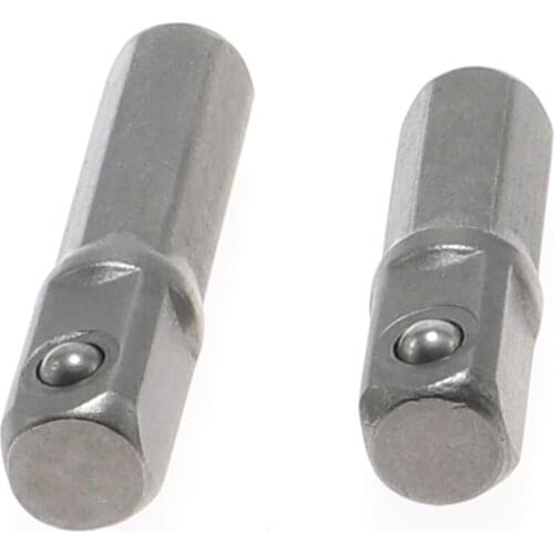 2pcs Chrome Vanadium Steel Socket Adapter Set Hex Shank Wrench 1/4" Extension Drill Bits Bar Set Power Drill/screwdriver tools