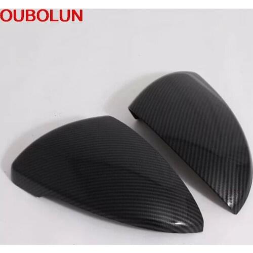 OUBOLUN For Kia Cerato k3 4 2019 Car Side Rear View Rearview Mirror Frame Decoration Cover Trim Styling Exterior Accessories ABS