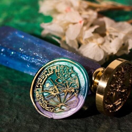 Retro Sealing Wax Furnace Stove Pot Wood Handle Sealing Wax Spoon for Wax Sealing Decorative Wax Stamp Craft Gift