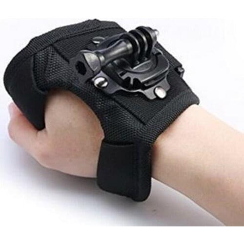 Glove Wrist 360 Degree Rotation Tripods Wrist Hand Band Mount Strap For GoPro Hero 4 Hero 4 Session 3+ 3 2 Xiaoyi SJcam SJ5000