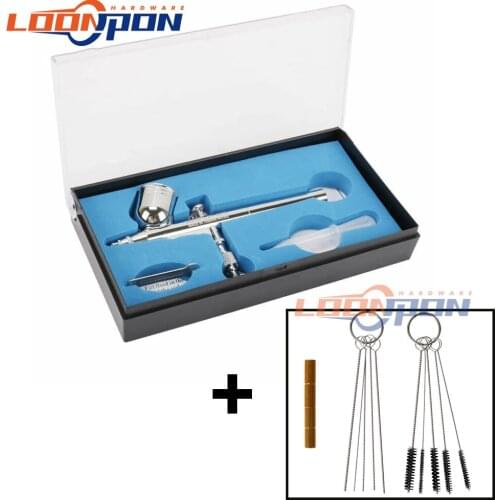 Air Brush Spray Gun Set with Cleaning Tool 0.3mm Nozzle for General-purpose Art-and-craft Projects