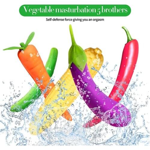 Vegetable Masturbation Vibrating Dildo Clitoris Vibrators for Women Vagina Pussy Massager Sex Toy for G Spot Stimulation Sexshop