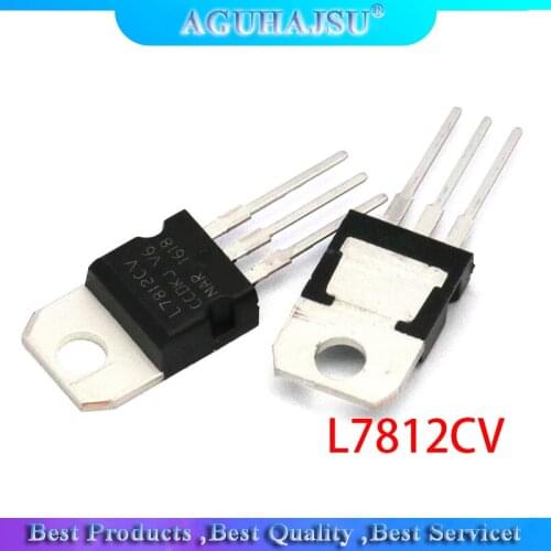 10pcs L7812CV L7812 KA7812 MC7812 Voltage Regulator 12V 1.5A TO-220