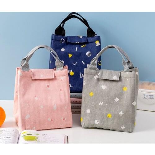 Cute Style Womens Insulated Lunch Bag Tote Girl Kid Thermal Insulated Lunch Box Food Pouch Cooler Lunch Container Bag Case