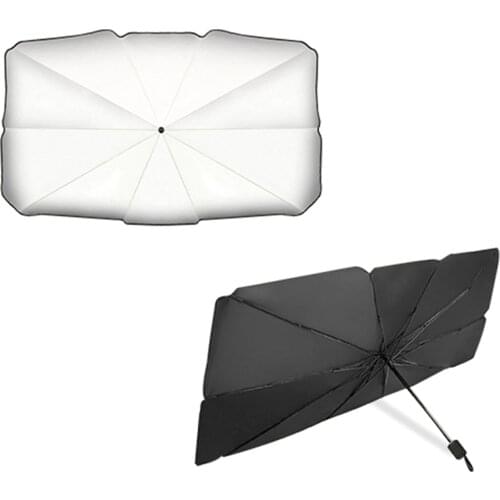 Car Front Window Sun Shade Cover 79*145cm Beach Umbrella Car Sunshade Anti-UV Parasol Windshield Cloth 65*125cm Auto Sun Protect