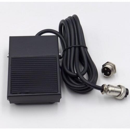 Tig Torch Burner Spot Welding Metal Foot Pedal Switch Connector Trigger 1.8 Meters GX16 2 or 3 Pin 10A 250V