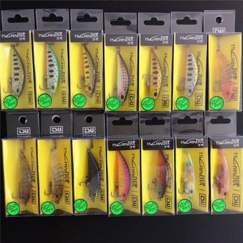 Tsurinoya 14pcs Hot Sale DW63 sinking Mini Minnow Bait 50mm 5g Fishing Hard Lures Lifelike 3D Fish Eyes