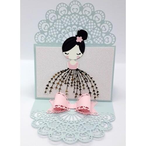 DIE CUT METAL CUTTING DIES cut dancing ballet girl doll Alinacraft Scrapbook paper craft album card punch knife art cutter die