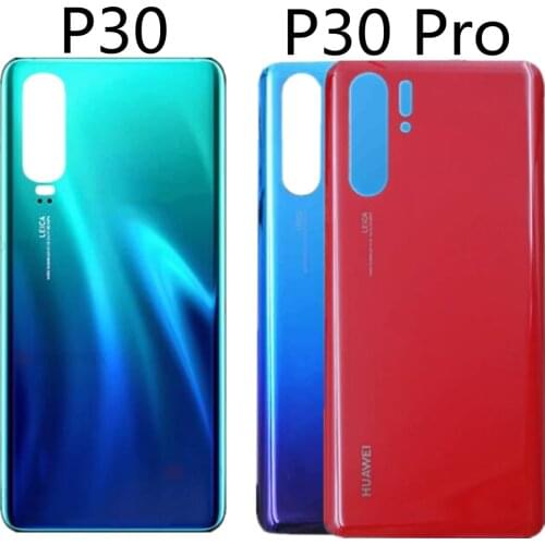 For Huawei P30 Pro VOG-L04 Back Battery Cover P30 ELE-L09 L29 Rear Housing Door Glass Panel Case Battery Cover Rear Replace