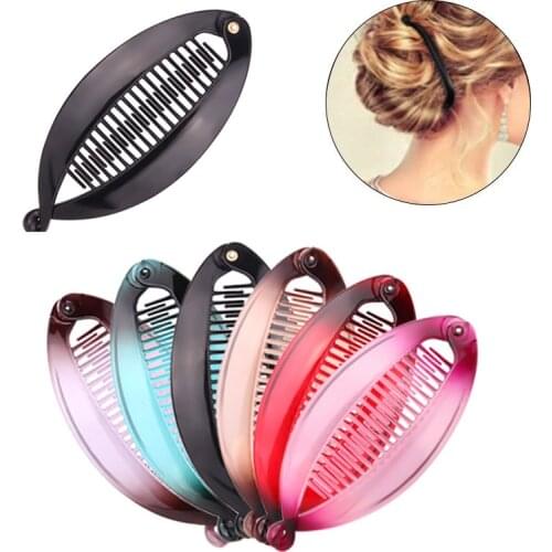 Fish Shape Hair Claw Clips Banana Barrettes Hair Accessories For Women Ponytail Holder Hairpins Hair Styling Tools