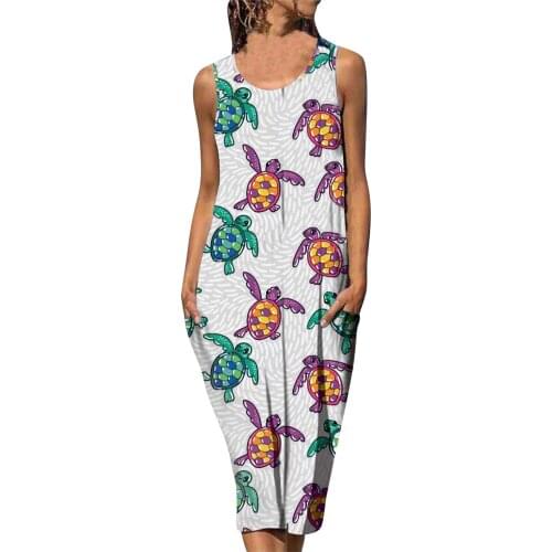 Maxi Dresses For Women 2021 Women Summer Round Neck Sexy Print Off Shoulder Sleeveless Floral Dress Vestidos Mujer Verano 2021