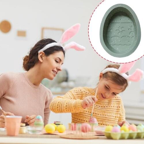 1pc 3d Easter Surprise Egg Rabbit Shape Chocolate Silicone Mold Diy Baking Tray Pastry Fondant Soap Cake Mould Kitchen Bake