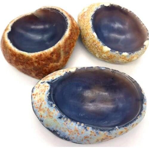 Agate bowl quartz crystals natural stones and crystals reiki healing home decoration for gift sale 1pcs
