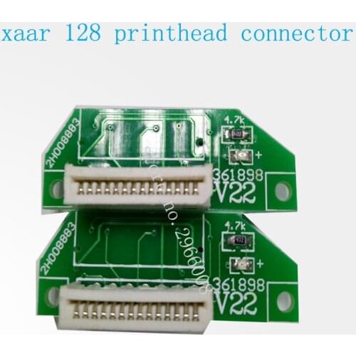Free shipping ! good quality Inkjet printer Xaar 128 print head connector for Zhongye 128 printer head transfer card