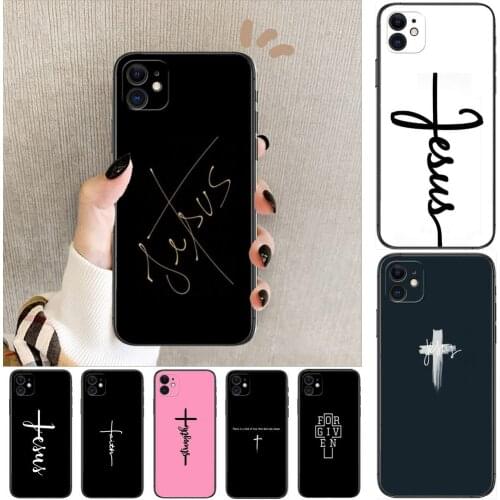 Faith Christian Jesus Cross Phone Cases For iphone 11 Pro Max case 12 Pro Max 8 PLUS 7 PLUS 6S iphone XR X XS mini mobile cell