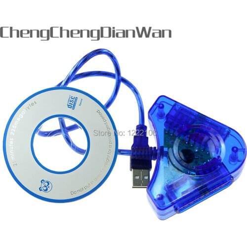 ChengChengDianWan 20pcs Usb to for ps2 converter Dual Player Adapter Convertor Cable usb converter For PS2 PC Game Controller