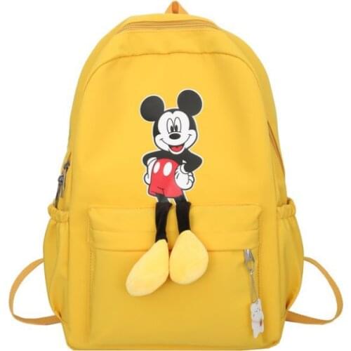 Disney Mickey Mouse Women Backpack Female Nylon Travel Back to School bag Student Teenage Girls Backpack Shopper Mochila