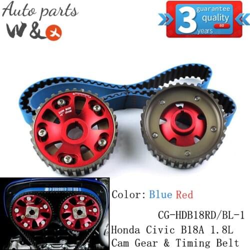 For Honda Civic B18 B18A Series Acura 1.8L Cam Gear Adjustable & Cam Gear Timing Belt CG-HDB18-1