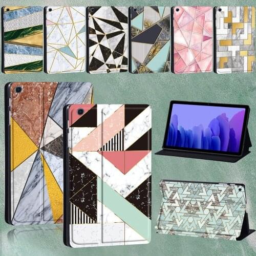 For Samsung Galaxy Tab A7 10.4 Inch Tablet Adjustable Folding Stand Cover for Tab A7 T500 T505 2020 High Quality Case+Stylus