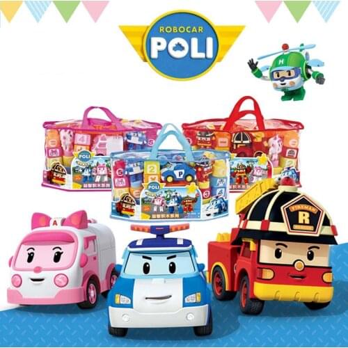 ROBOT PoLI large particle building blocks educational early education toy can be multi-function assembled childrens gifts