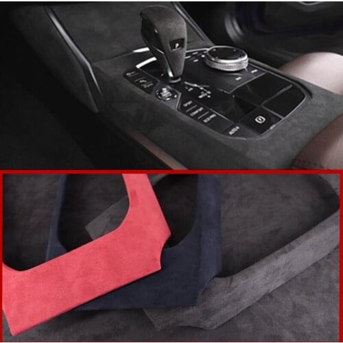 Short flannel 1pcs Car Accessories For BMW new 3 4 Series G20 G21 G22 G23 2019 2020 2021Transmission panel protection cover
