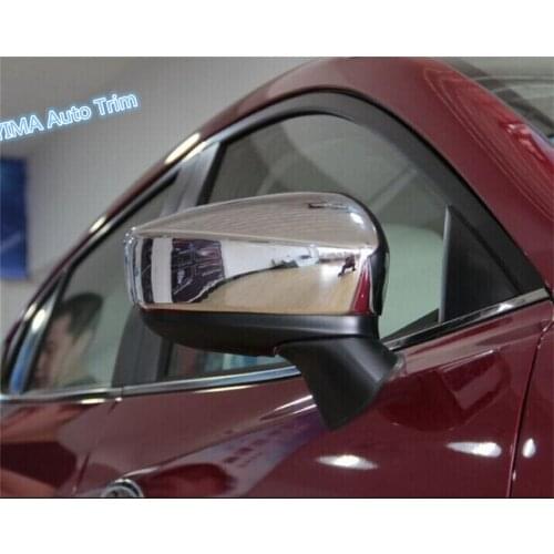 Lapetus For Mazda 3 AXELA Hatchback Sedan 2014 2015 2016 ABS High Quality Chrome Door Mirror Rearview Protective Cover Trim