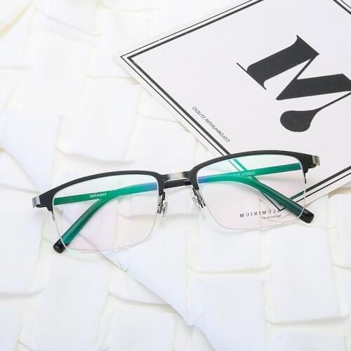 Logorela X6273 Optical Eyeglasses Frame for Men or Women Eyewear Prescription Glasses aluminum Frame Spectacles Square Full rim
