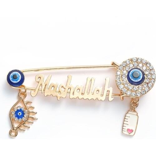 Islamic Muslim Islam Turkey Turkey Eye Brooch Baby Feeder Pin