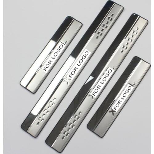 Stainless Steel Door Sill Scuff Plate for 2014-2017 Nissan X-Trail X Trail XTrail T32 Welcome Pedal Trim Car Styling Accessories