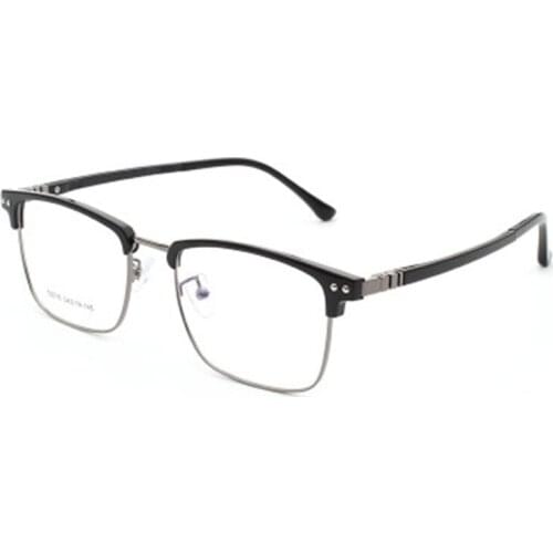 OEYEYEO New Metal Retro Full Frame Spectacles Frame Mens TR90 Leg Fashion Trend Myopia Optical Frame 52016