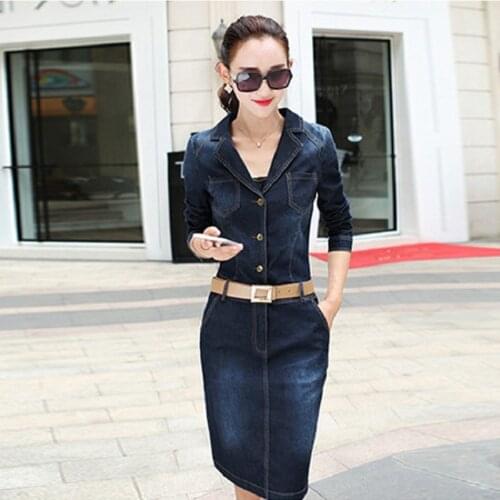 OKXGNZ Fashion Denim Dresses