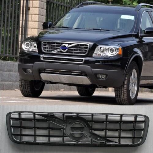 High quality Fit for VOLVO XC XC90 2003- 2008 2009 2010 2011 2012 2013 2014 front grille mesh grill ABS mesh