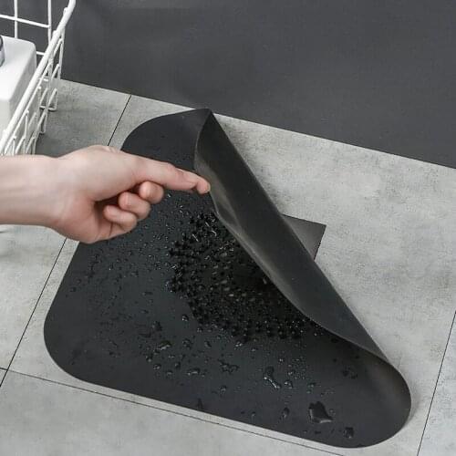 Silicone Anti-Blocking Floor Drain Mat Filter Net Anti-Hair Anti-Clog Toilet Sewer Bathroom Floor Drain Cover STTA889