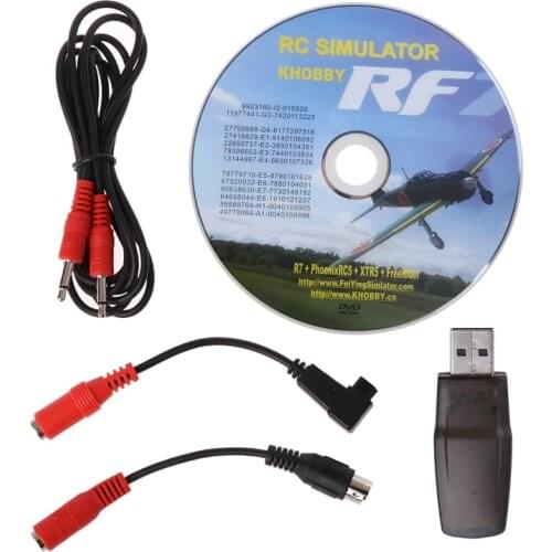 22 In 1 RC USB Flight Simulator With Cables For G7 Phoenix 5.0 Aerofly XTR VRC FPV Racing BX0D