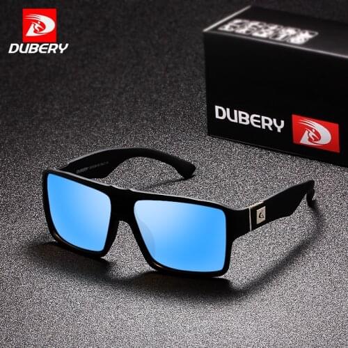 DUBERY Polarized Sunglasses Mens Aviation Driving Shades Male Sun Glasses Men Retro Square 2017 Luxury Brand Designer