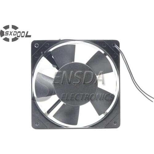 Cooling fan 220V SXDOOL 1225 12025 AC 220V 12cm 120mm 120*120*25mm Dual ball bearing cooling fan