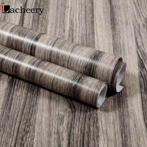 Vinyl Wood Wallpaper for Furniture Home Decor Waterproof Contact Paper Bedroom DIY Retro Style Self Adhesive Renovation Stickers