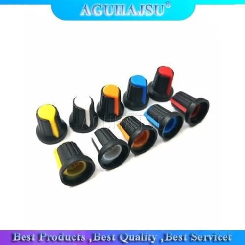 20PCS WH148 potentiometer knob cap Yellow Orange Blue White Red 15X17mm AG2 knob