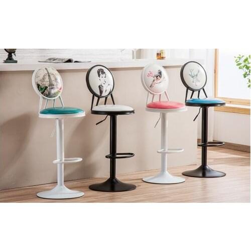 Bar chair. Manicure bench. Retro chair.002