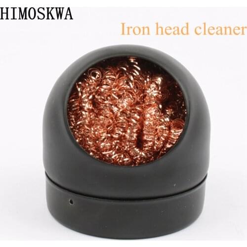 Free Shipping New 1pcs Wire With Stand Set Welding Soldering Solder Iron Tip Cleaner Cleaning Steel Hot Selling LUBAN