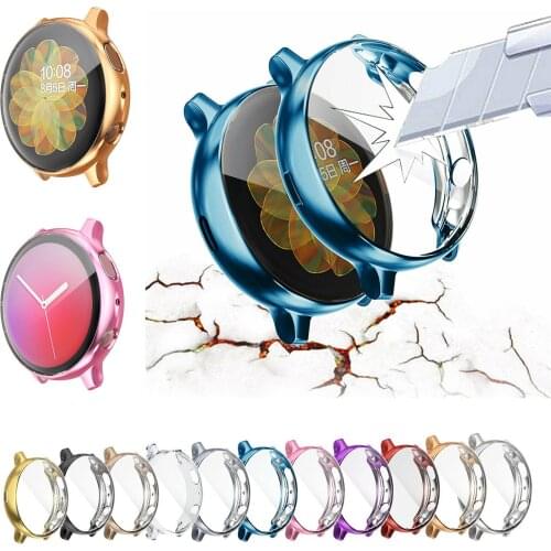 Active2 Full Screen Watch Case for Samsung Galaxy Watch Active 2 Cover 40mm 44mm R830 R820 Soft TPU Protective Case