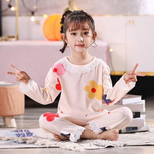 Kids Christmas Pajamas Boys Girls Night Suit Children Cartoon Sleepwear Pyjamas Kids Cotton Nightwear 3-12Y Teens Clothes Sets