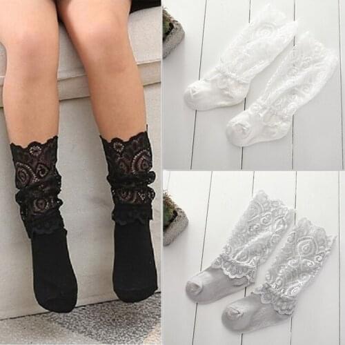 Baby Girl Socks Summer Lace Knee Socks Princess Style Toddler Mesh Breathable Socks Newborn Infant Non-slip Baby Girls Sock